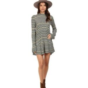 FREE PEOPLE | Knit Ziggy Zag Sweater Striped Knit Dress